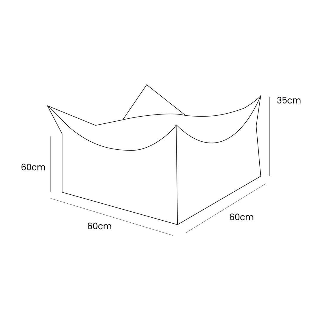 Bearly Square Pouf
