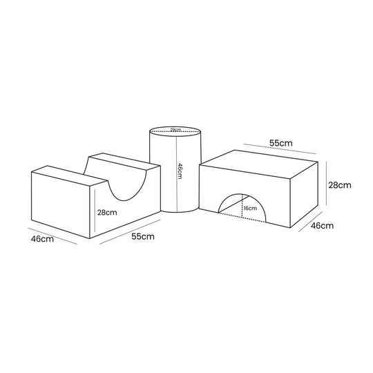 Bearly Shape Set - 3 Elemente Braun