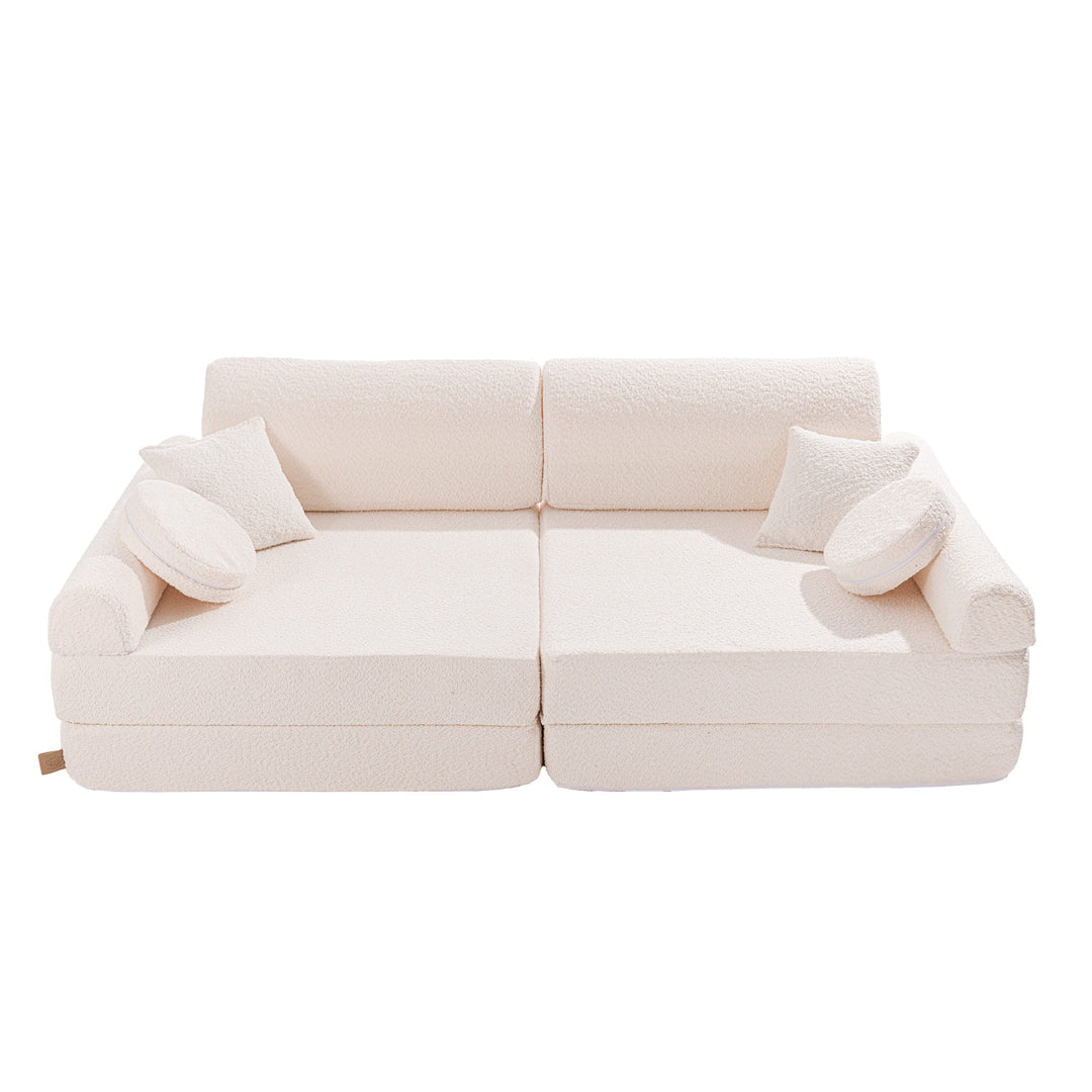 Spielsofa Boucle Premium Weiß