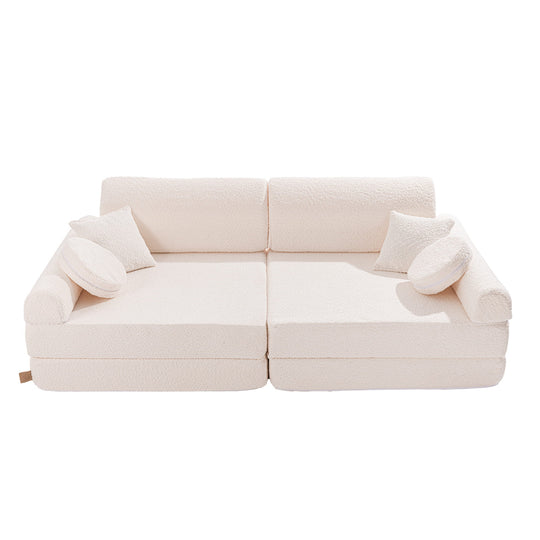 Spielsofa Boucle Premium Weiß