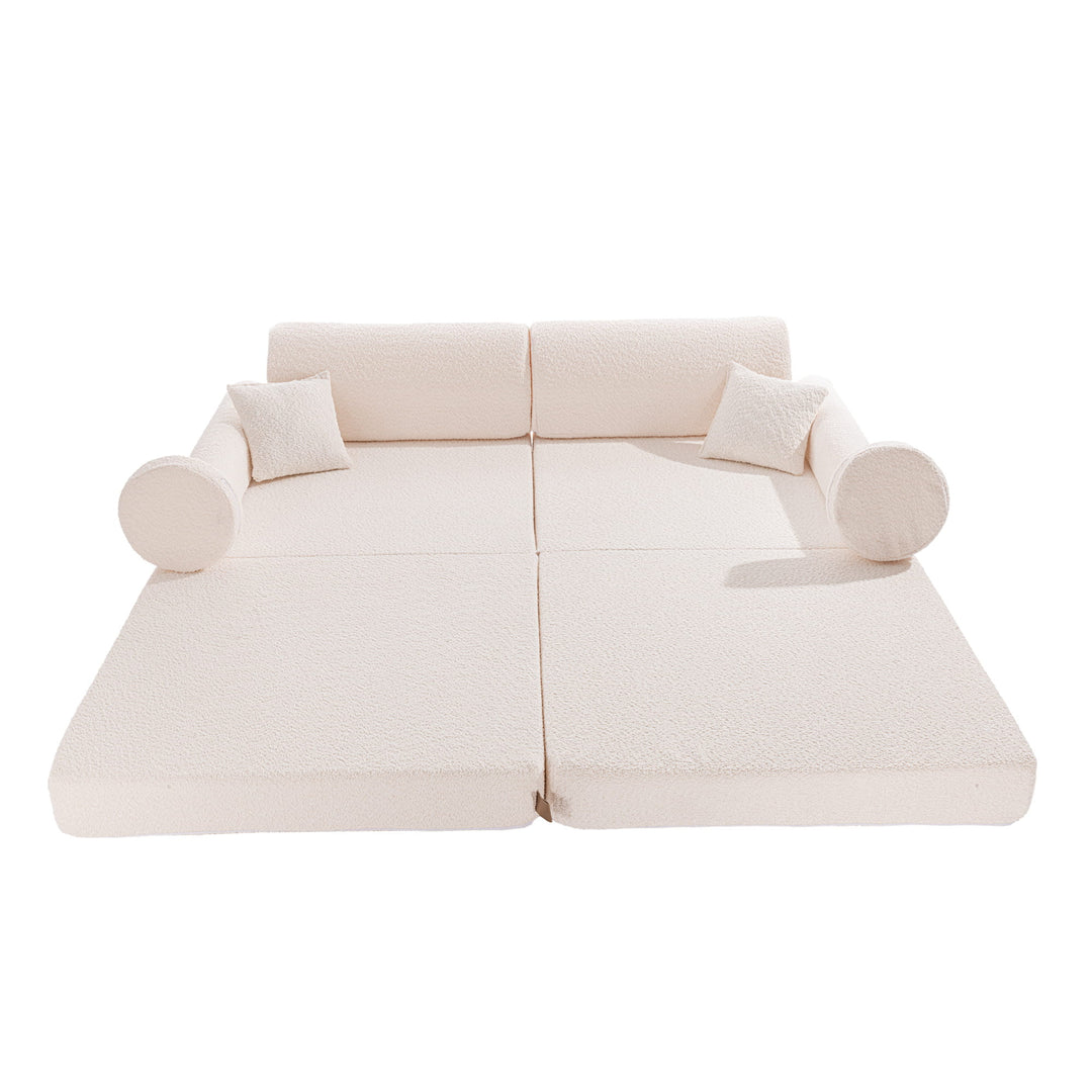 Spielsofa Boucle Premium Weiß