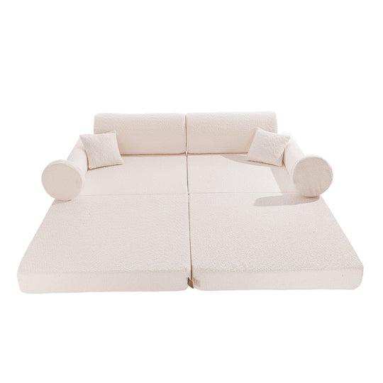 Spielsofa Boucle Premium Weiß