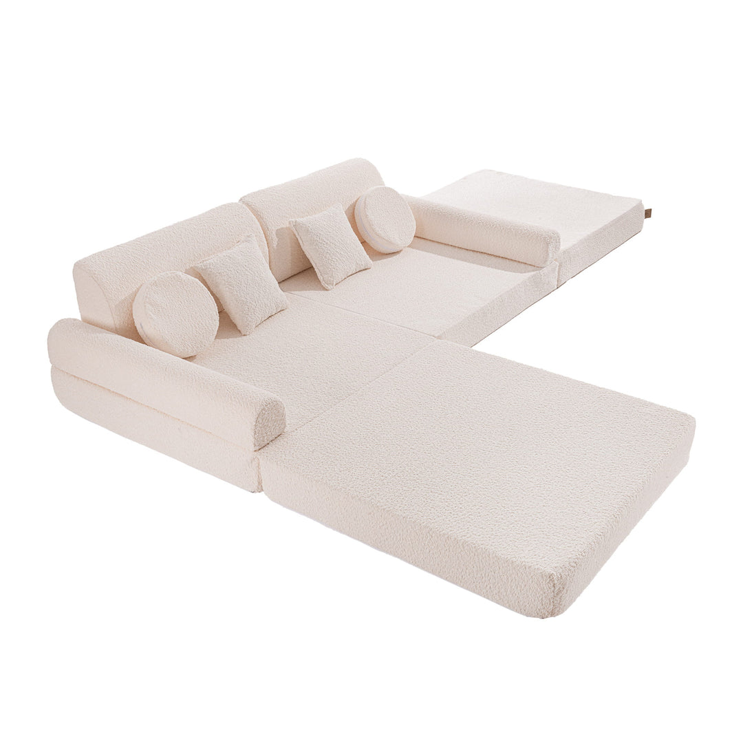 Spielsofa Boucle Premium Weiß