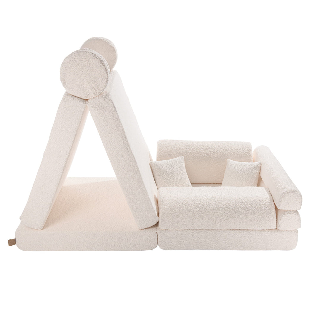 Spielsofa Boucle Premium Weiß