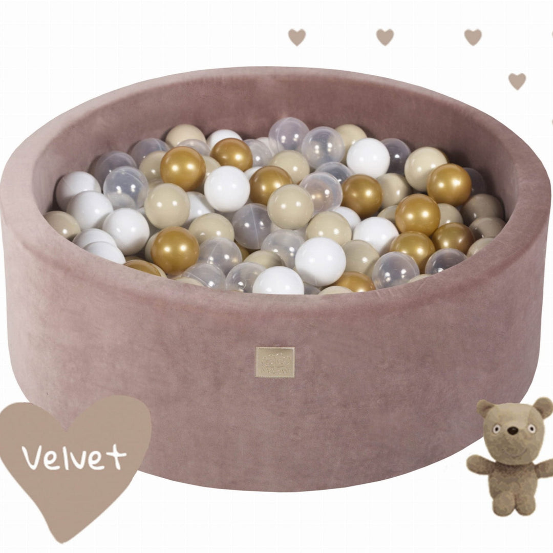 Bällebad „Velvet Teddy“ – Komplettset mit 250 Bällen
