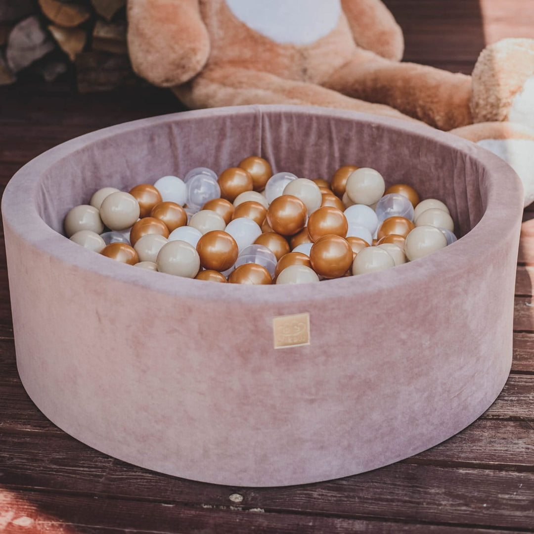 Bällebad „Velvet Teddy“ – Komplettset mit 250 Bällen
