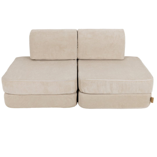 Neu Taschensofa Basic Slimcord Ecru