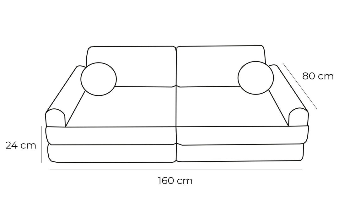 Spielsofa Boucle Premium Weiß