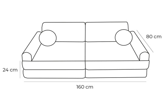Spielsofa Boucle Premium Weiß