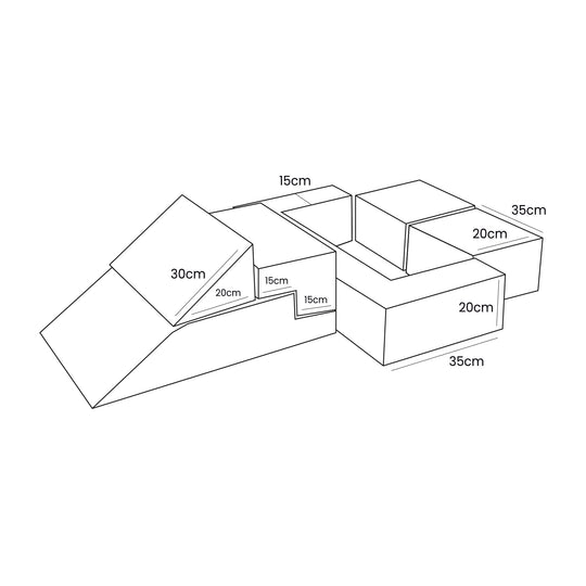 Ästhetischer Multifunktionsspielplatz Braun