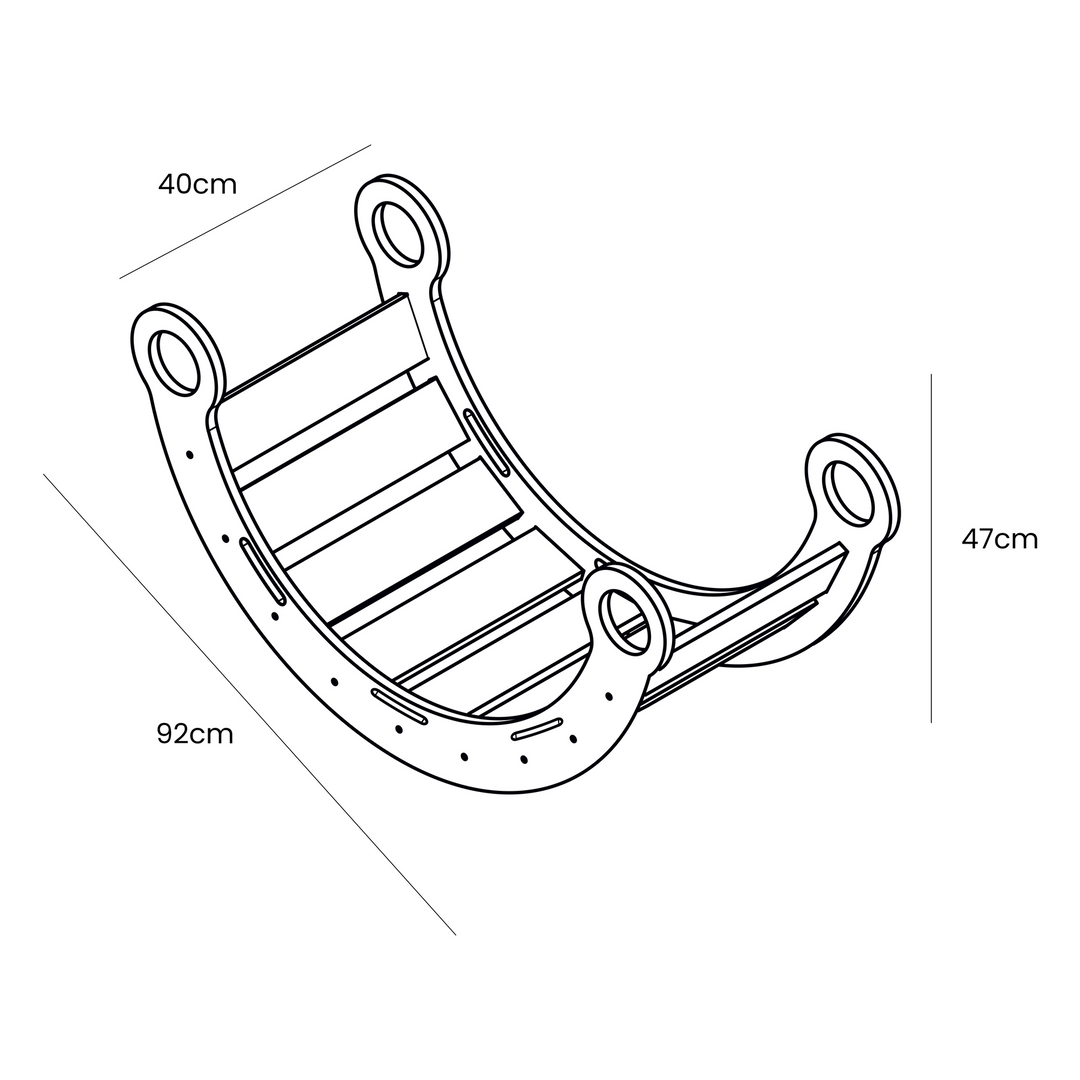 Mittlere Dream Rocker Classic Holzleiter