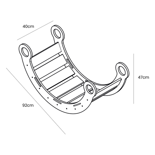 Mittlere Dream Rocker Classic Holzleiter