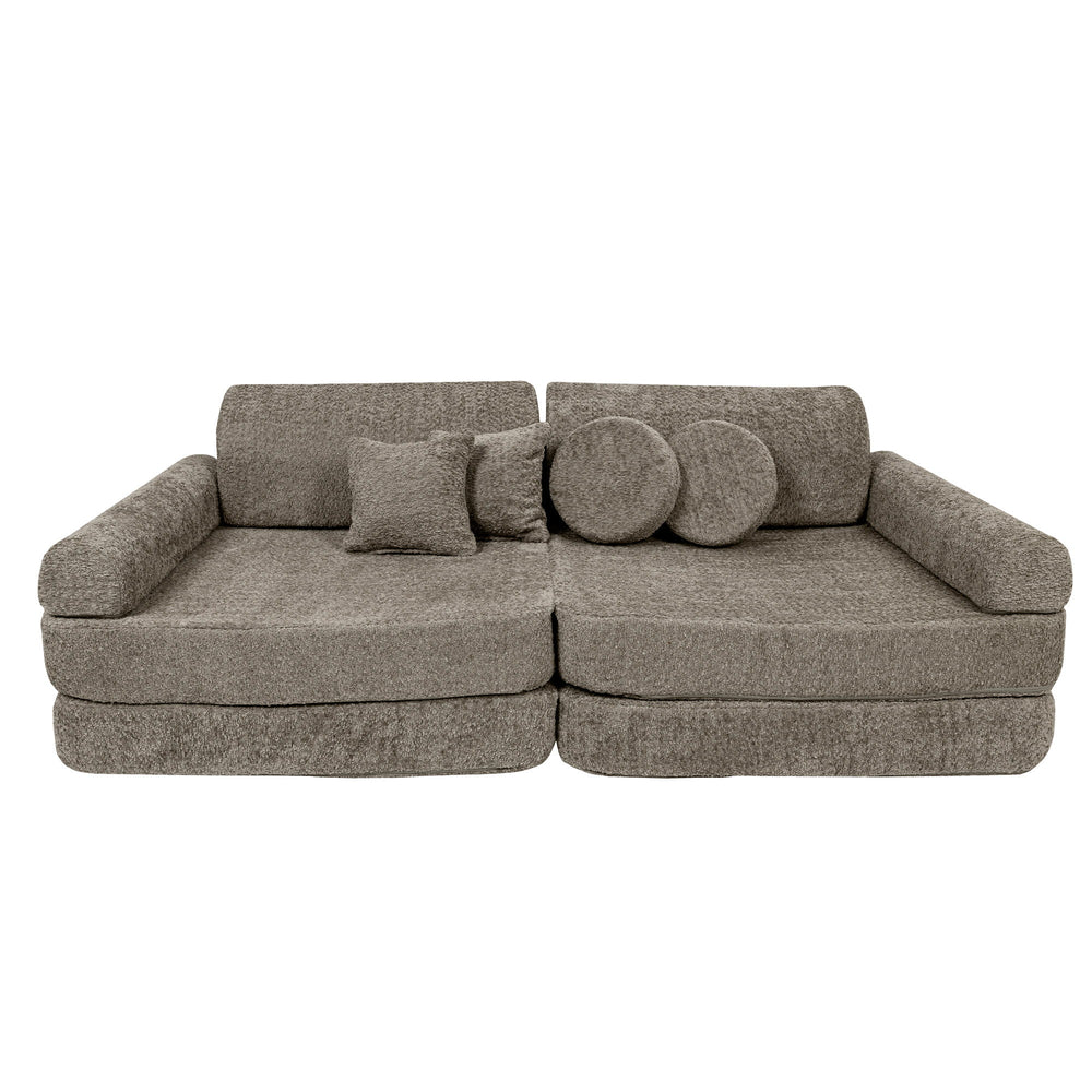 Spielsofa Boucle Premium Braun Beige