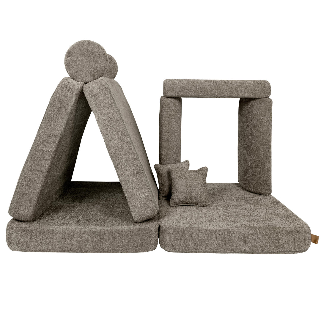 Spielsofa Boucle Premium Braun Beige