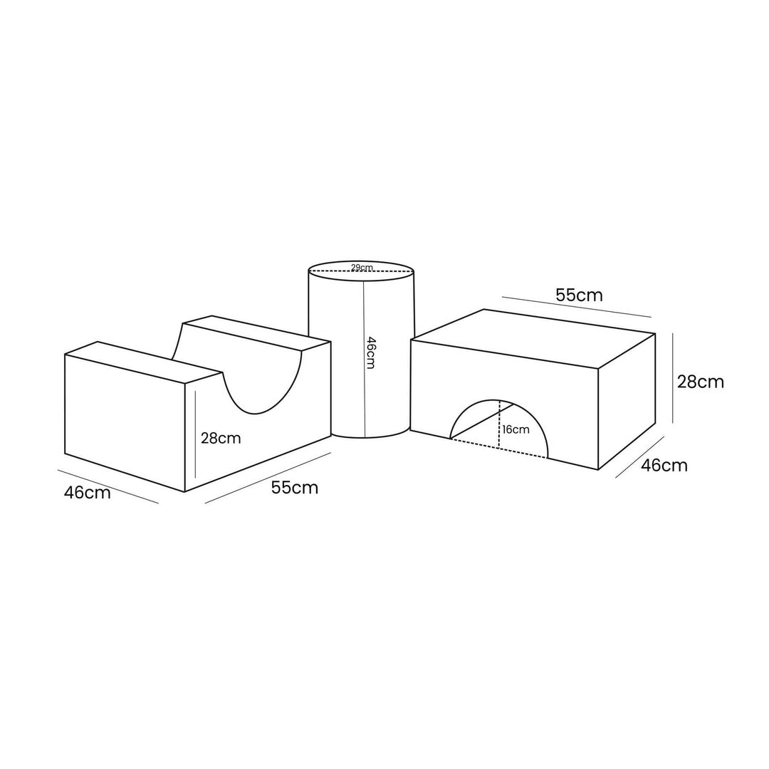 Bearly Shape Set - 3 Elemente Braun