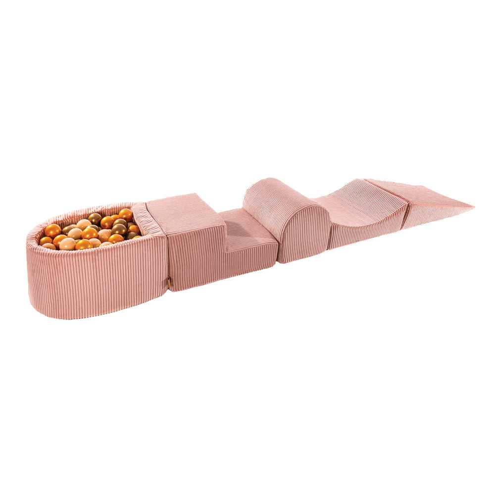 Weiches, stylisches Spielset mit Bällebad in Pink mit 100 Bällen