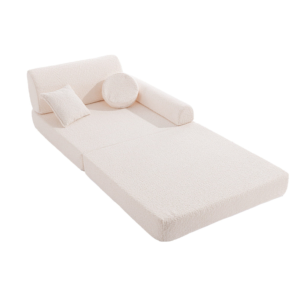 Spielsofa Boucle Premium Weiß