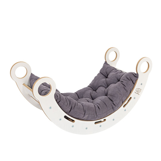 Großer Dream Rocker aus weißem Holz mit Leiter