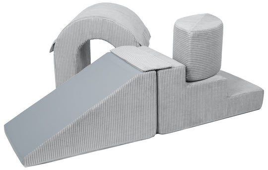 Softplay Stufen- & Rutschenbrücke mit Balanceset