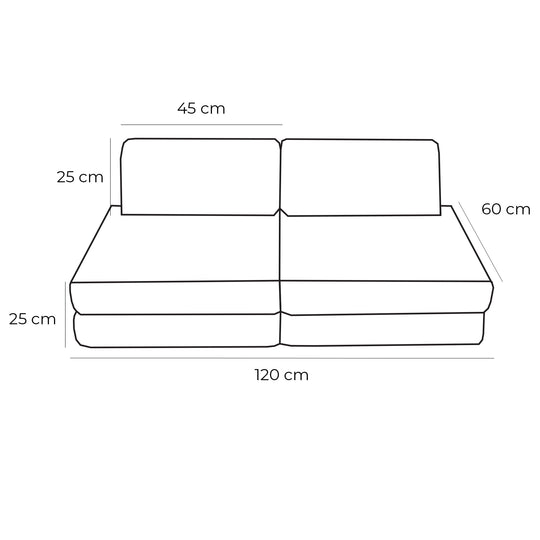 Neu Taschensofa Basic Slimcord Ecru