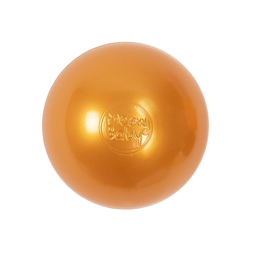 Weiche Plastikbälle 7cm für das Bällebad 50 Stück, Gold