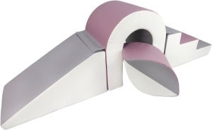 Softplay Stufen- & Rutschenbrücke mit Balanceset