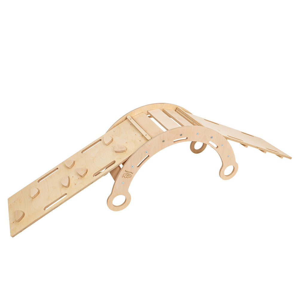 Kleine Traumwippe Classic Wood mit Rutsche und Leiter