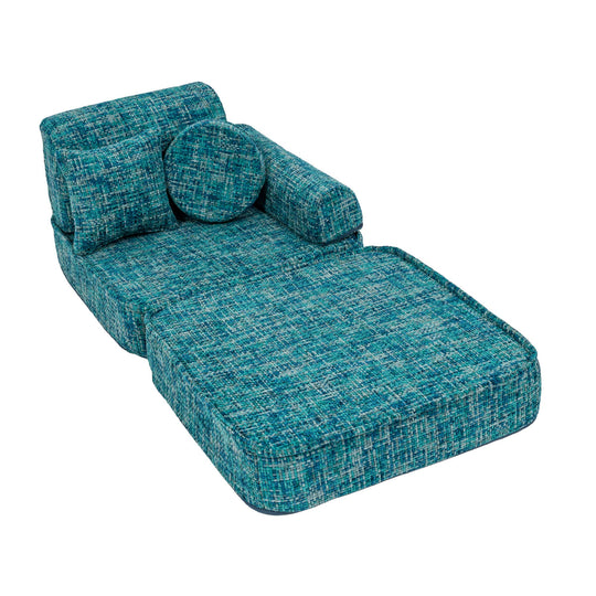 Medium Modular Sofa for Kids - Tangle Lagoon Blue