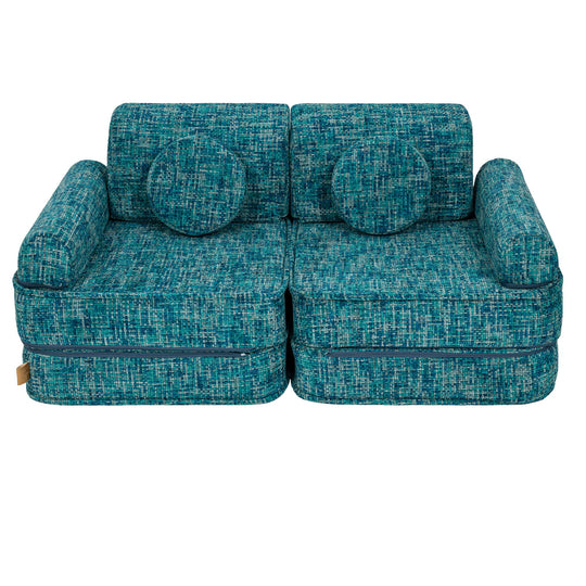 Medium Modular Sofa for Kids - Tangle Lagoon Blue
