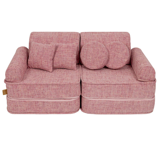 Medium Modular Sofa for Kids - Tangle Bubblegum Pink