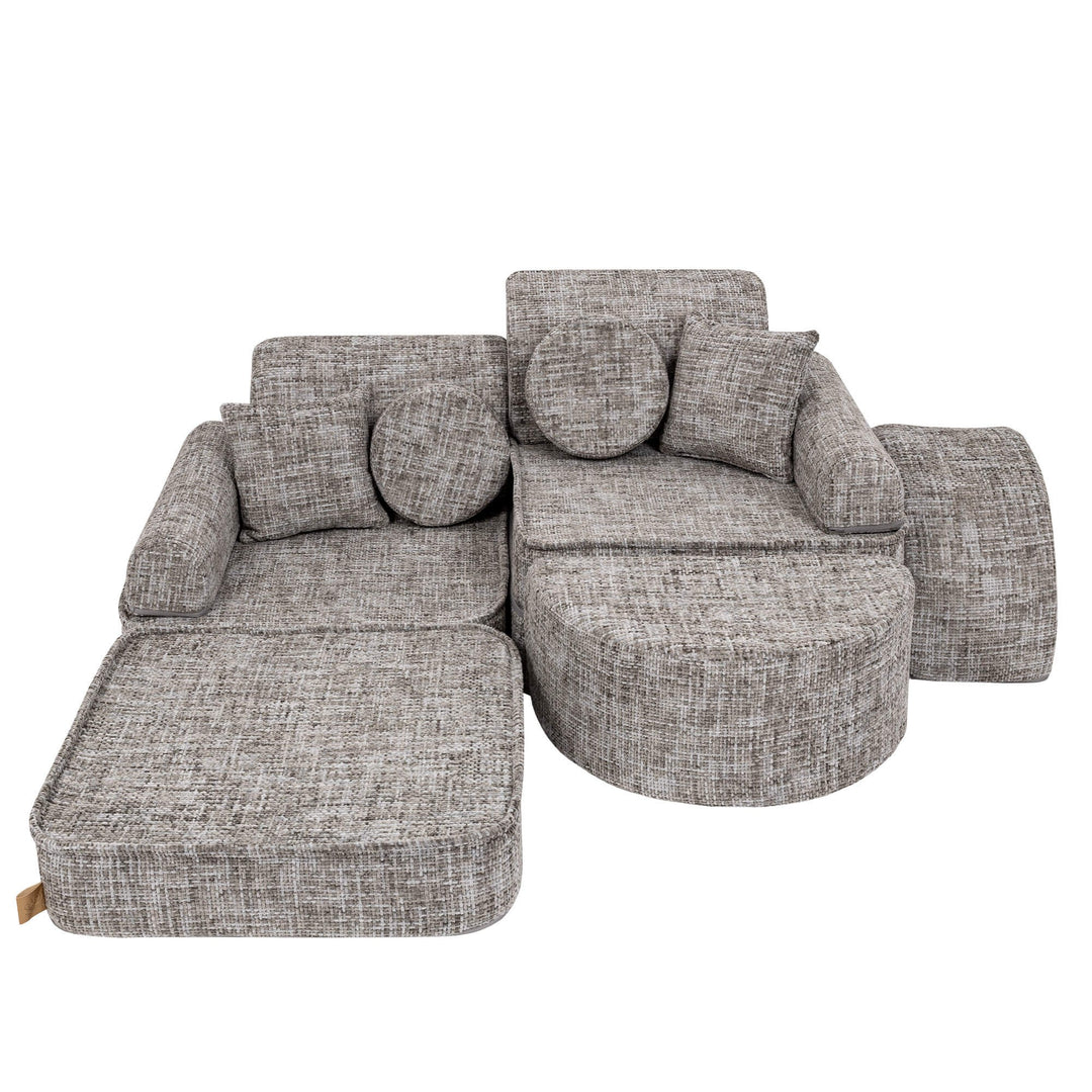 Medium Modular Sofa for Kids - Tangle Moon Grey Plus