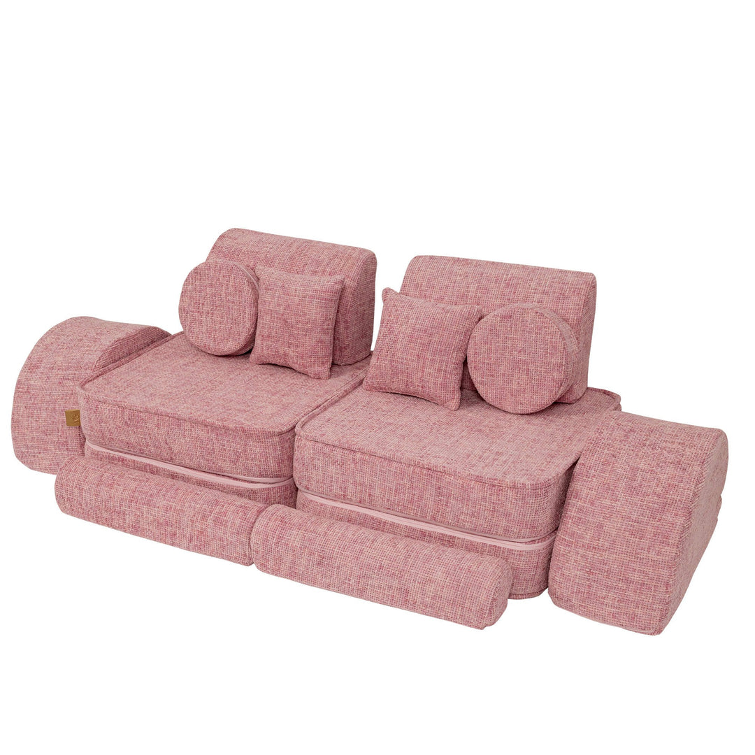 Medium Modular Sofa for Kids - Tangle Bubblegum Pink Plus