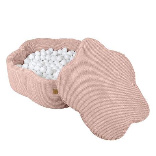 Bällebad aus Schaumstoff mit ästhetischem rosa Blumenmuster