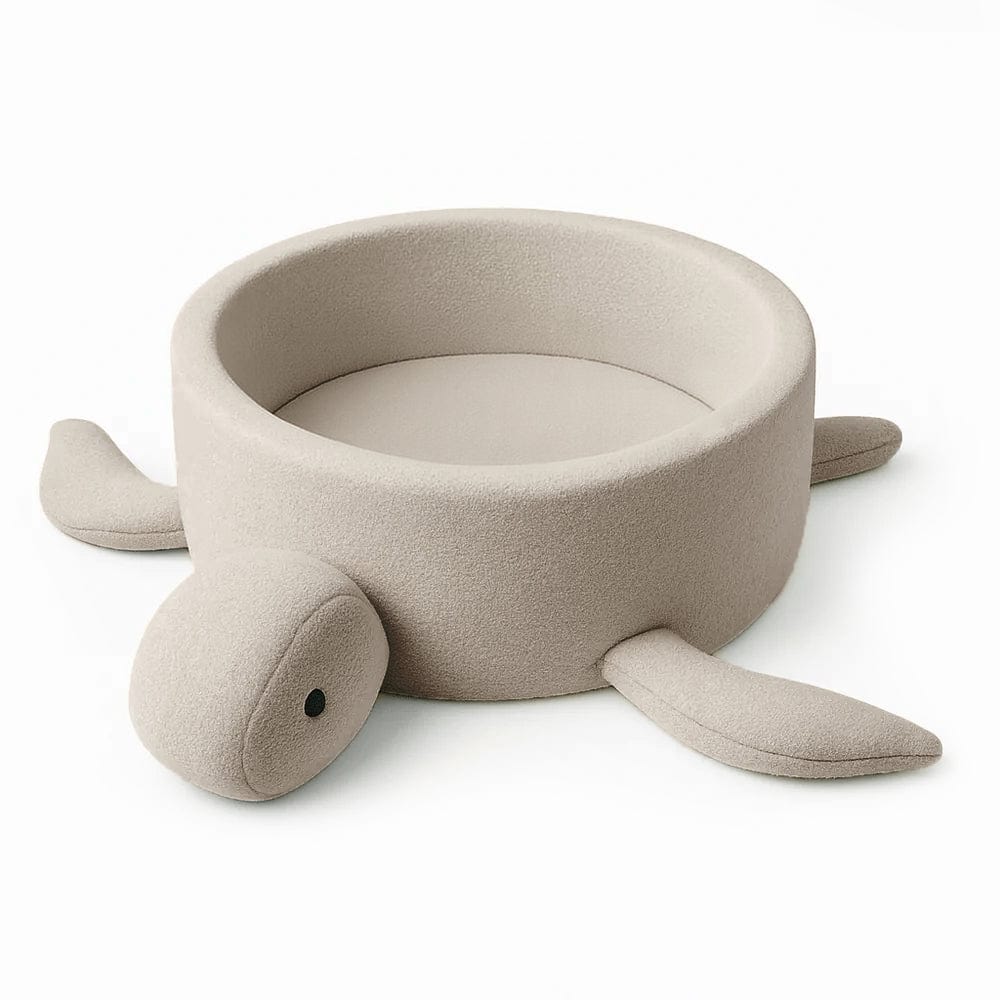Boucle Turtle Bällebad für Kinder - Oat Biscuit Beige